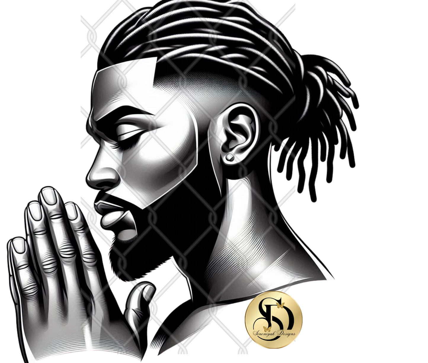 Black Praying Men