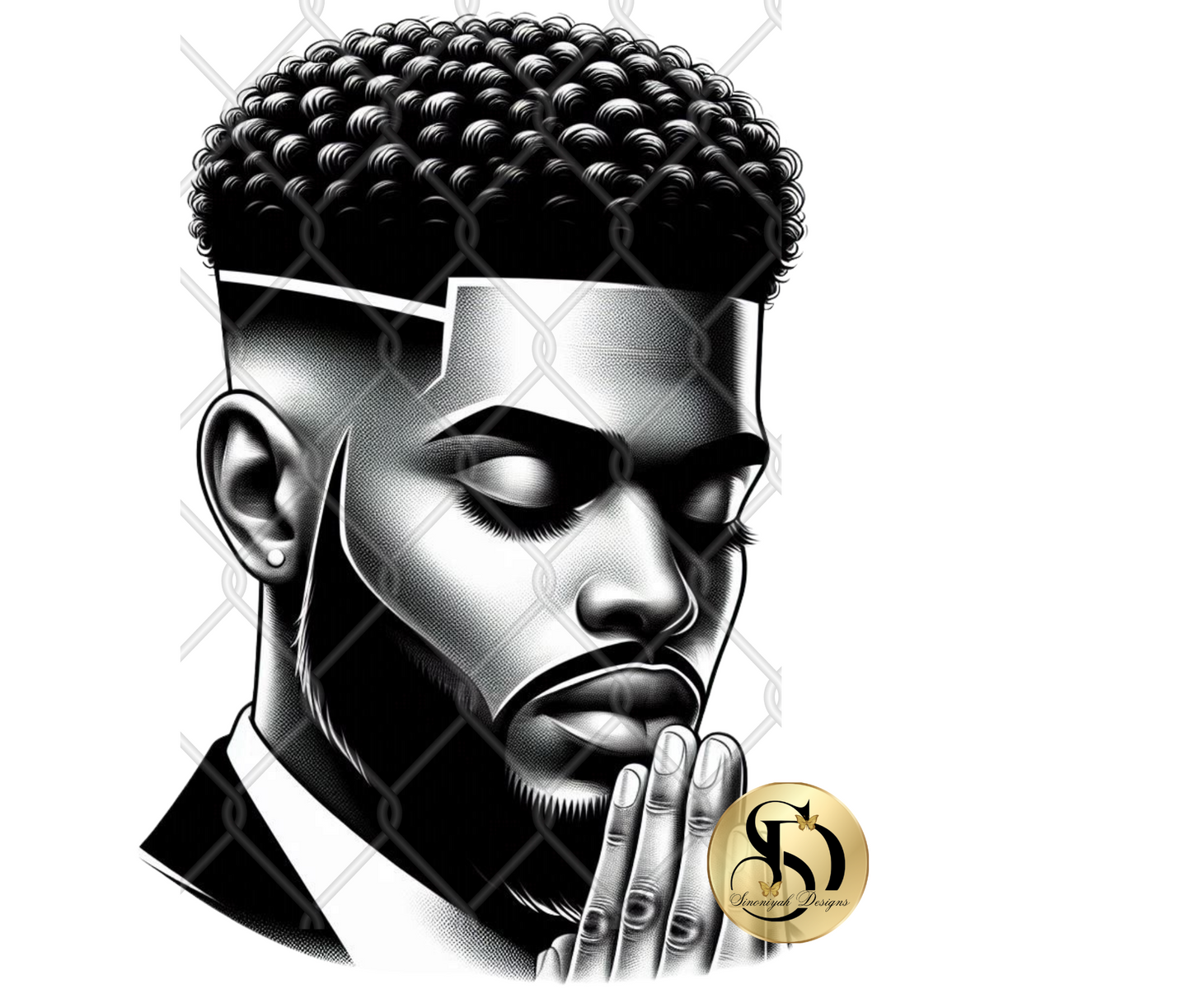 Black Praying Men