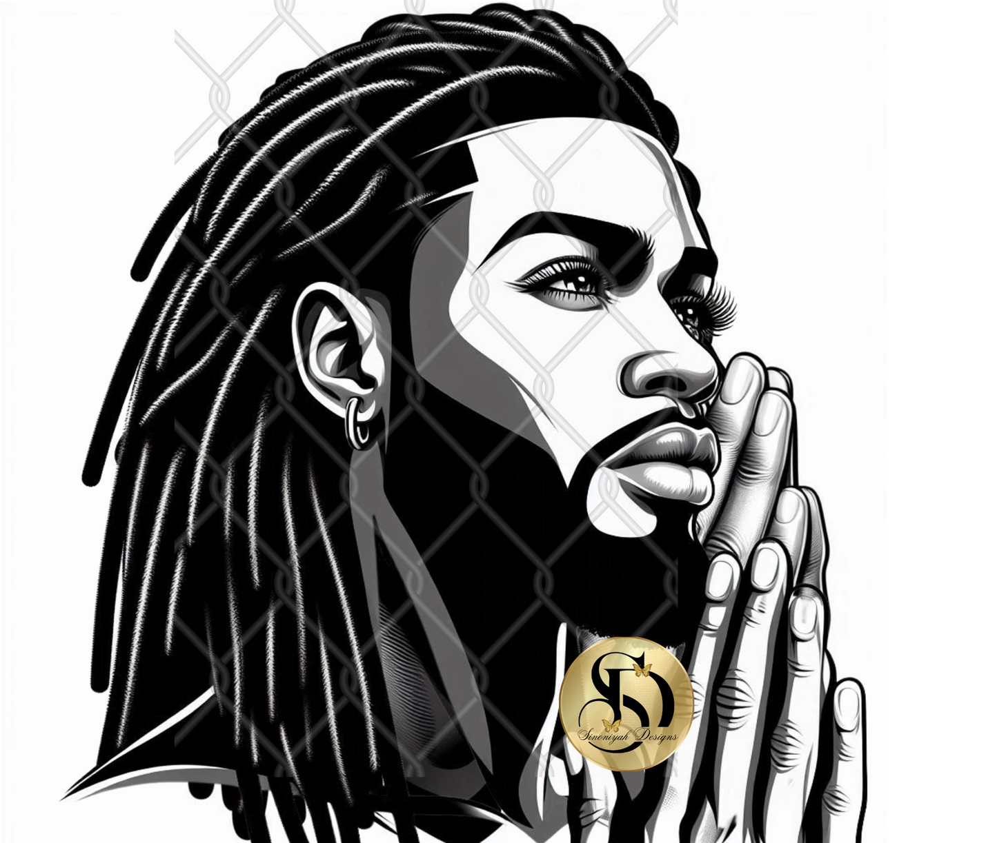 Black Praying Men