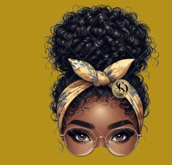 Messy Bun Png