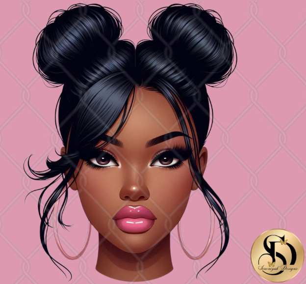 Messy Bun Png