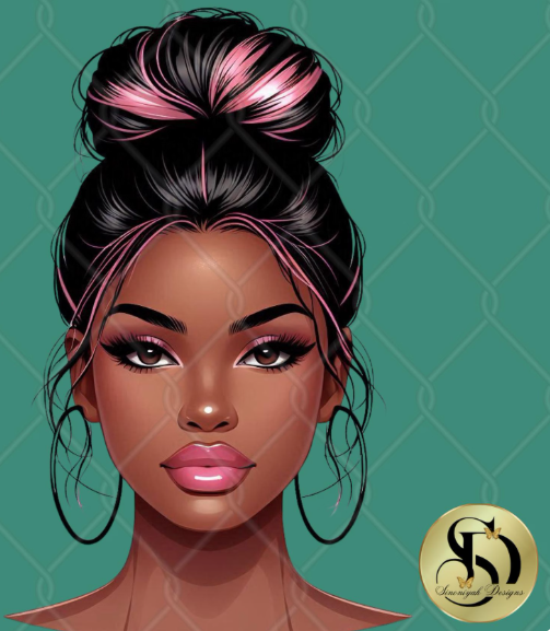 Messy Bun Png