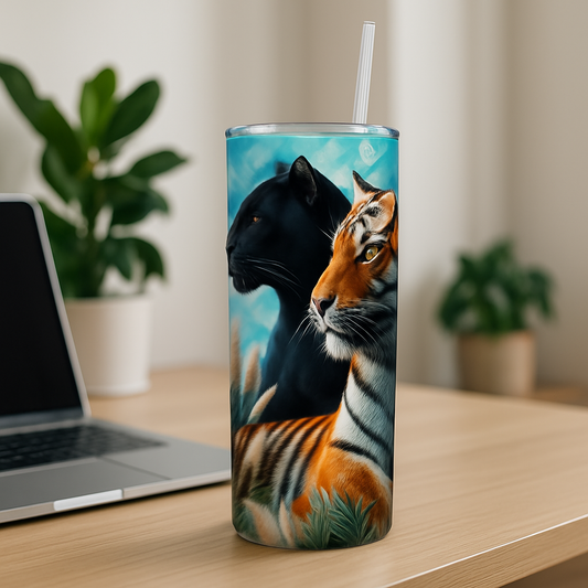 tiger and panther tumbler