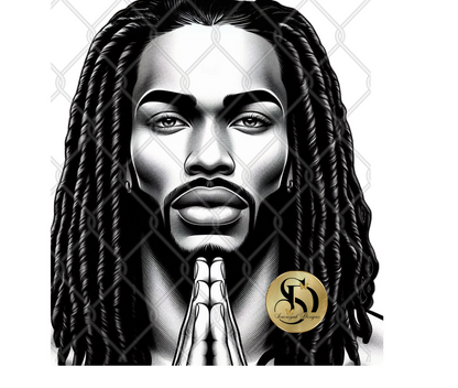 Black Praying Men