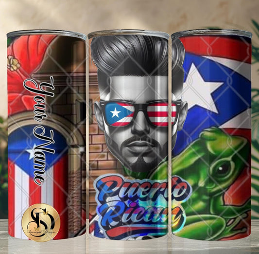 Man Proud Puerto Rican tumbler